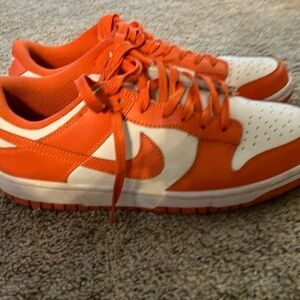 Nike Orange and White Sneakers